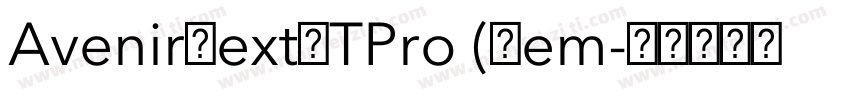 AvenirNextLTPro (Dem字体转换